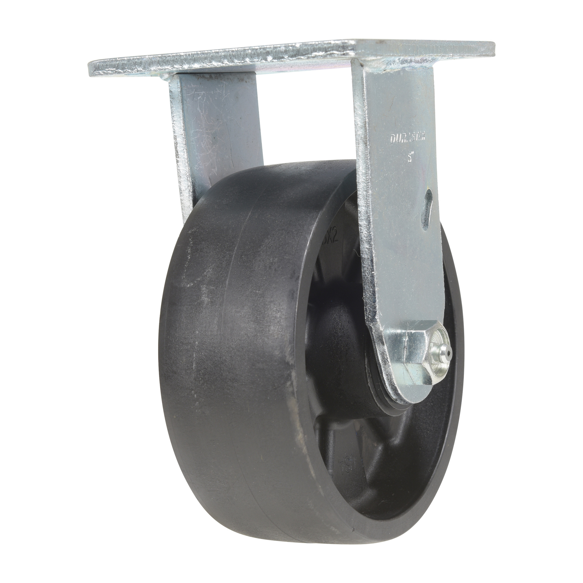 Vestil Nylon Rigid Caster - 5in. x 2in., 1000-Lb. Capacity, Glass Filled Nylon, Black, Model# CST-VE-5X2GFN-R